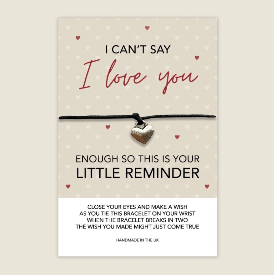 Love You Reminder - Wish Bracelet 8cm