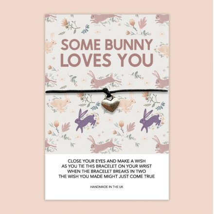'Some Bunny Loves You' Wish Bracelet 