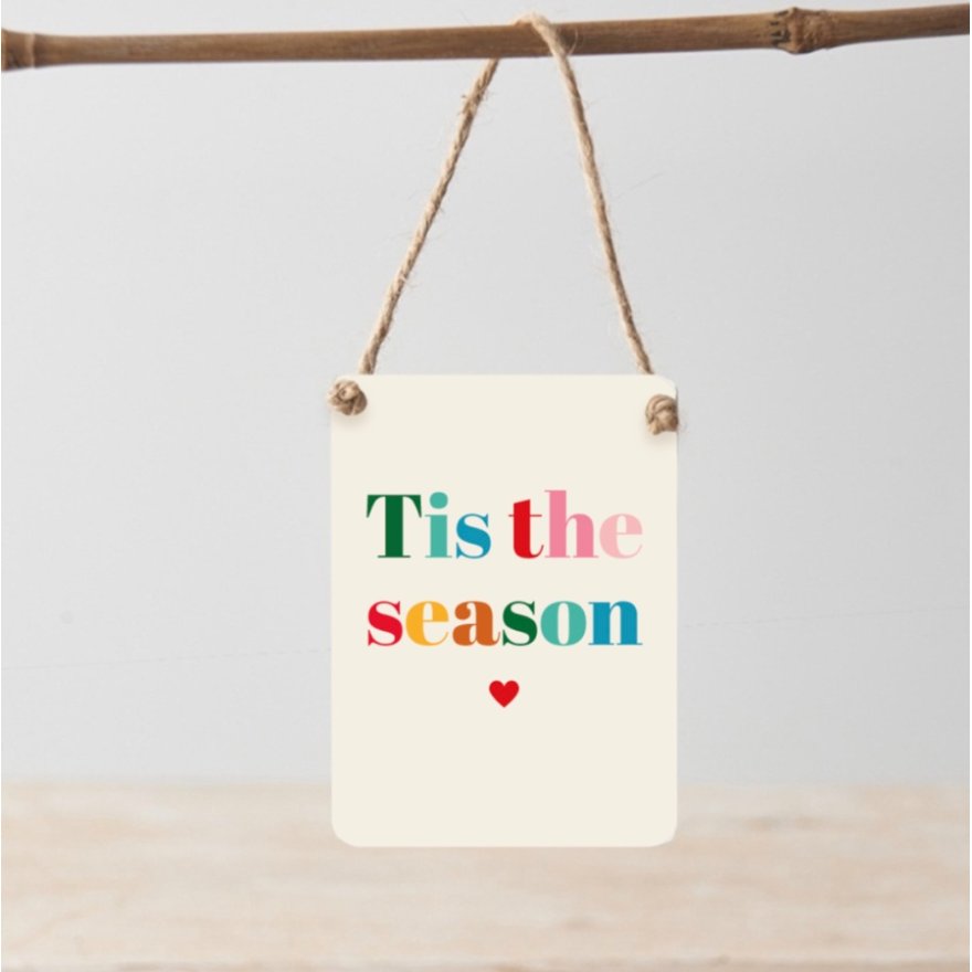 Tis The Season Mini Metal Sign