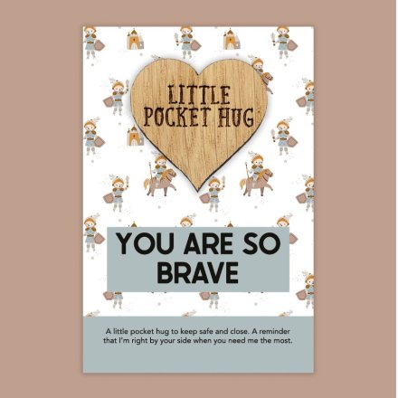 GGWS041 - Little Pocket Hug- You Are So Brave, 8.5cm, Everyday / Wish  Tokens & Bracelets