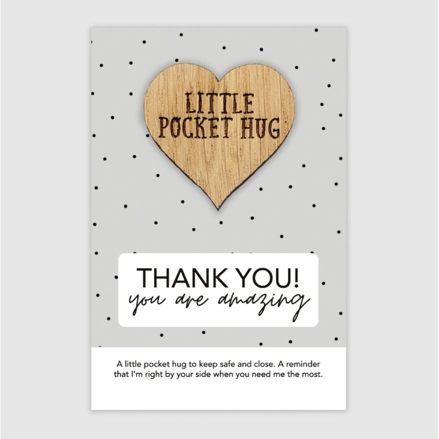 Little Pocket Hug - Thank You! 8.5cm