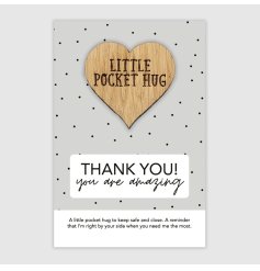 Thank you, you are amazing! A sweet token to show your gratitude to someone. Presented on a polkadot backing card.