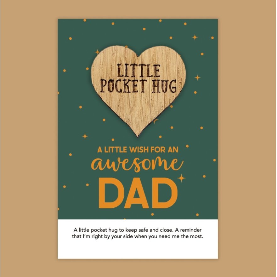 Little Pocket Hug, Awesome Dad, 8.5cm