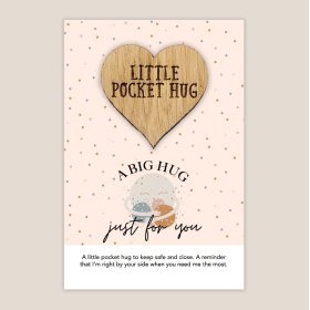 Just for you, a big hug! What better way to show someone they matter than with this little heart token made to be 