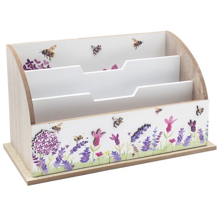 Lavender & Bees Letter Rack 28cm