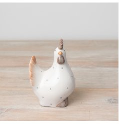 Welcome this charming country style chicken into the home this season. 