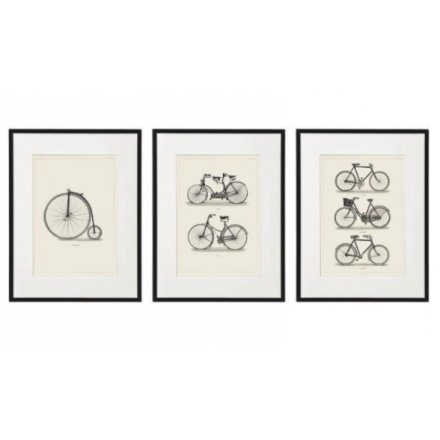 3A Framed Bicycle Wall Art, 40cm