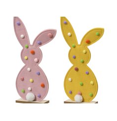 This fun and unique assortment of fabric rabbit ornaments is perfect for brightening up any room! 