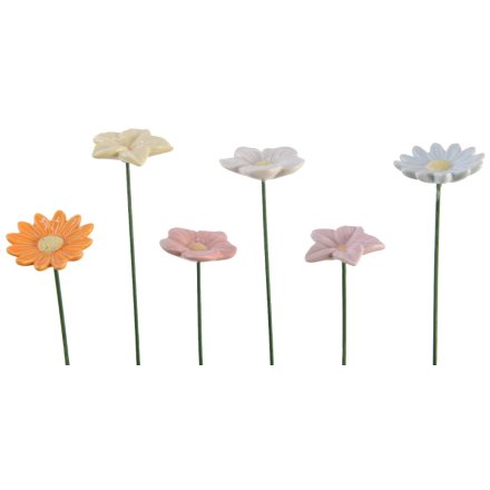 6A Ceramic Flower Stem, 27cm