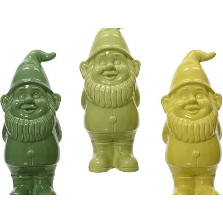 3A Green Garden Gnome, 25cm