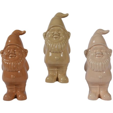 Brown Garden Gnome, Large 34.5cm