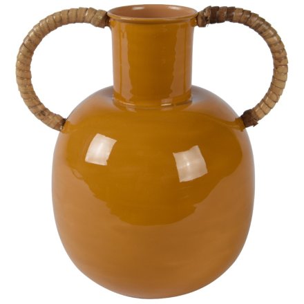 Orange Boho Vase, 21.5cm