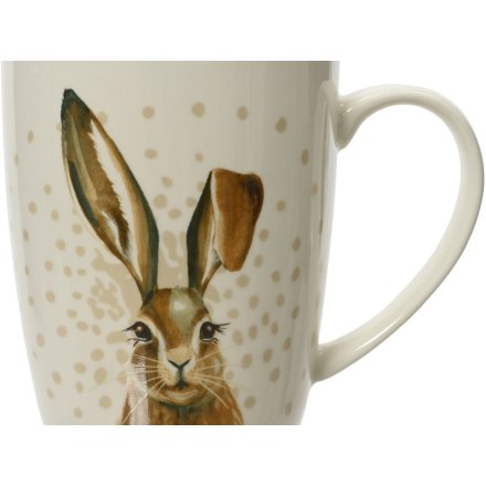 Hare Dotty Mug, 12cm