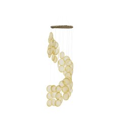 A gorgeous neutral tone hanging decoration made from Capiz.
