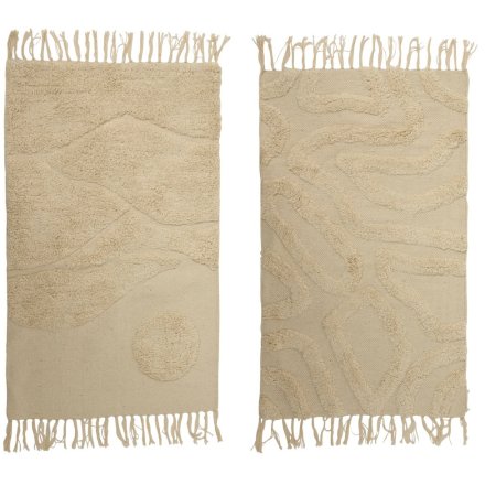 2/a Tufted Cotton Rug in Stone