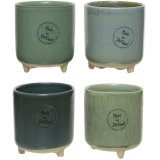 An assortment of 4 planters, perfect for growing herbs in! Place on a kitchen windowsill or somewhere 
