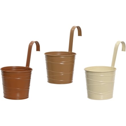 3A Swirl Over Wall Plant Pot, 24cm