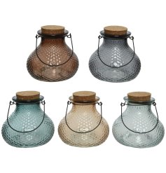 A wonderful assortment of beige and blue hue glass wasp catchers