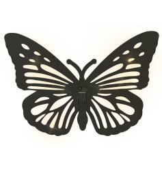 This Solar Butterfly Iron Light is the perfect addition to the garden or outdoor space!