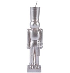 Add some traditional style to the home this Christmas with this Nutcracker candle.