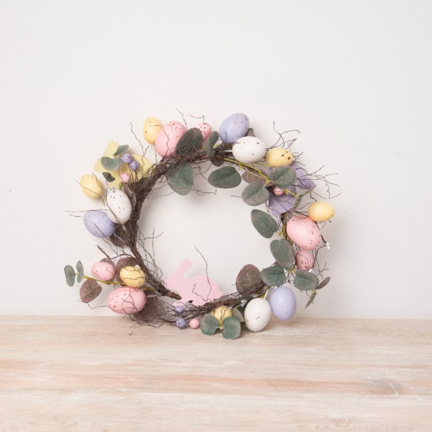 Pastel Easter Egg Wreath