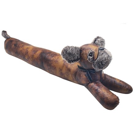 Dog Faux Leather Draught Excluder