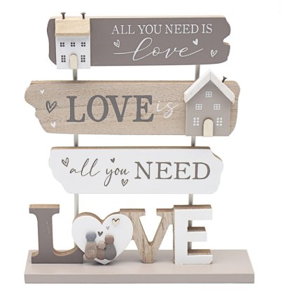 All You Need Is Love Plaque, 24cm