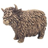 This Hughie Highland Cow resin ornament is the perfect addition to any home or office