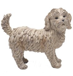 With its realistic-looking fur and adorable face, this cute dog will be a treasured piece of décor for any pet love