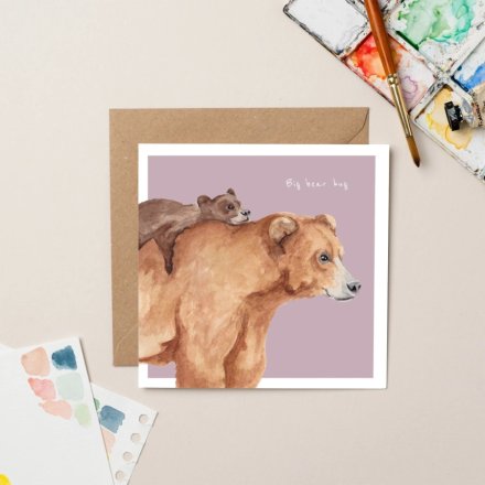 Big Bear Hug Greeting Card, 15cm
