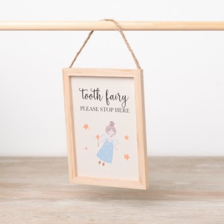 Tooth Fairy Wooden Sign, 15cm