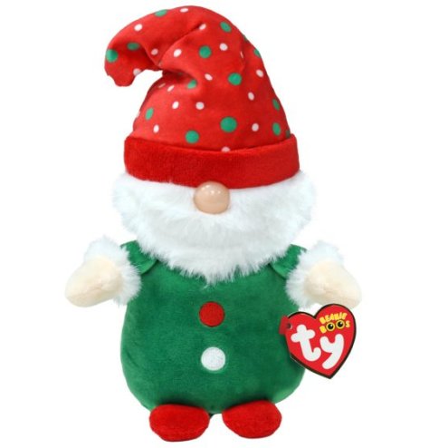 A Christmas cuddly toy from the popular TY collection, meet Gnolan the gnome! 