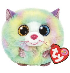 Throw, catch and cuddle this unique pastel coloured cat from the popular TY Beanie ball range.