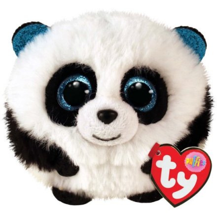 TY Beanie Ball Puffie, Bamboo Panda 