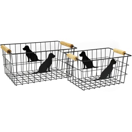 S/2 Dog Storage Baskets.