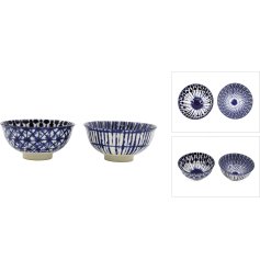 A stylish and colourful bowl in 2 assorted designs. 