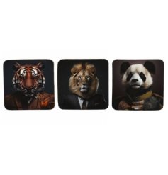 This 6 pack of jungle coasters would make the perfect addition to any home. 