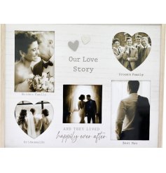 A gorgeous photo frame to capture the special moments during a wedding. 