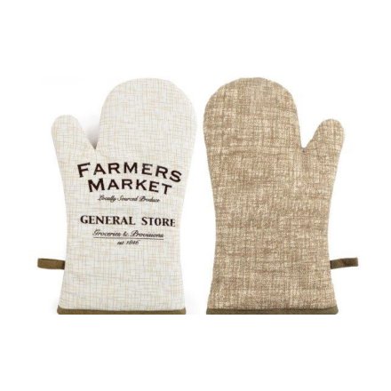 Farmers Market Oven Glove, 32cm