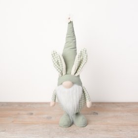 An adorable and unique gonk decoration dressed with bunny ears. 