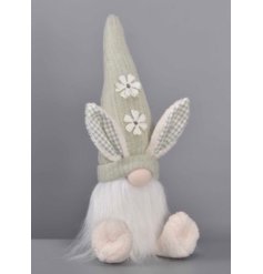 A chic and unique gonk decoration with bunny ears. 