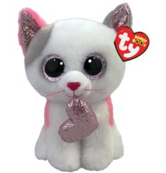 This adorable white kitty beanie boo is sure to bring a smile to your face