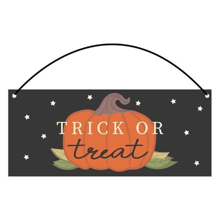 Trick or Treat Sign, 14cm