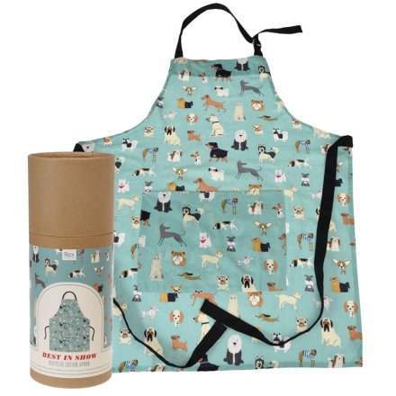 A dog inspired apron made from recycled cotton, from the Best in Show range. 