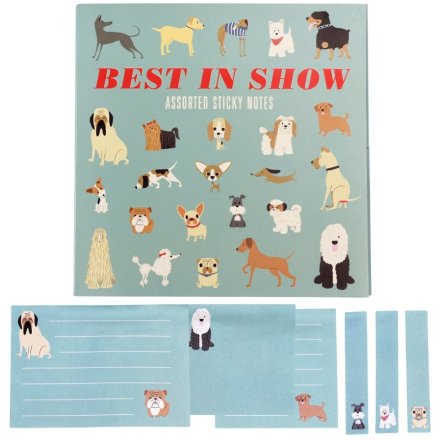 Elevate the organization game with this delightful 'Best in Show' Sticky Paper Notes Set! Inside