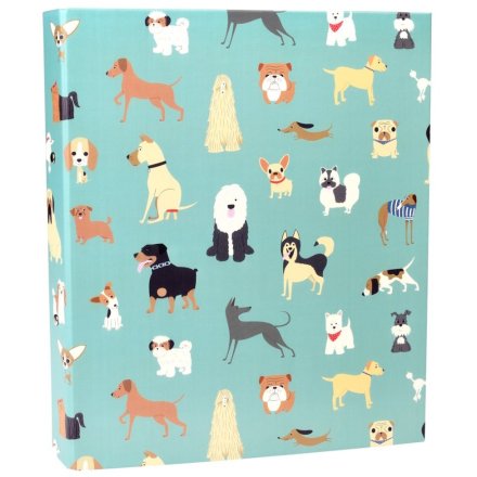 From the Best in Show range, a ring binder covered in an array of waggy tail dogs. 