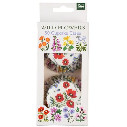 Enhance your bakes with these stunning Wild Flower cupcake cases.