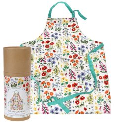Bake in style and protect your clothes with this adorable Wild Flowers apron.