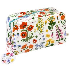 A charming wash bag detailed with beautiful floral illustrations, from the Wild Flower range.