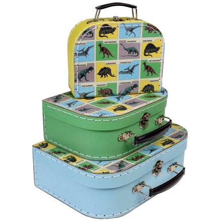 Elevate playtime with the Prehistoric Land suitcase set.